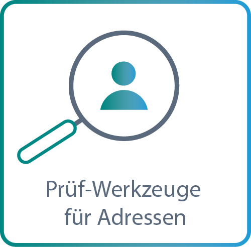 Logo für Prüf-Werkzeuge für Adressen