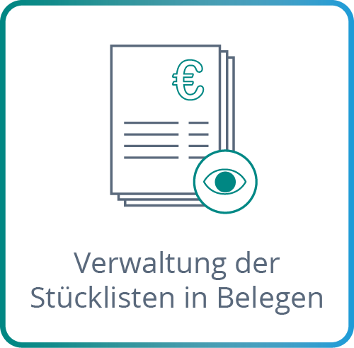 Verwaltung der Stücklisten in Belegen Icon