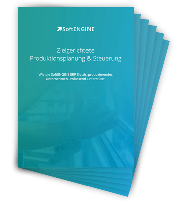 Whitepaper Icon - Zielgerichtete Produktionsplanung und Steuerung: Wie die SoftENGINE ERP Sie als produzierendes Unternehmen umfassend unterstützt